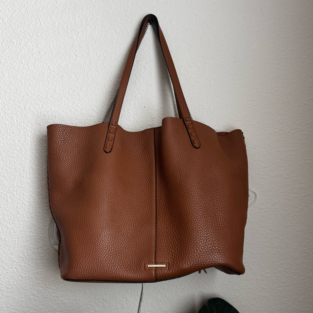 Rebecca Minkoff Brown Pebbled Leather Tote